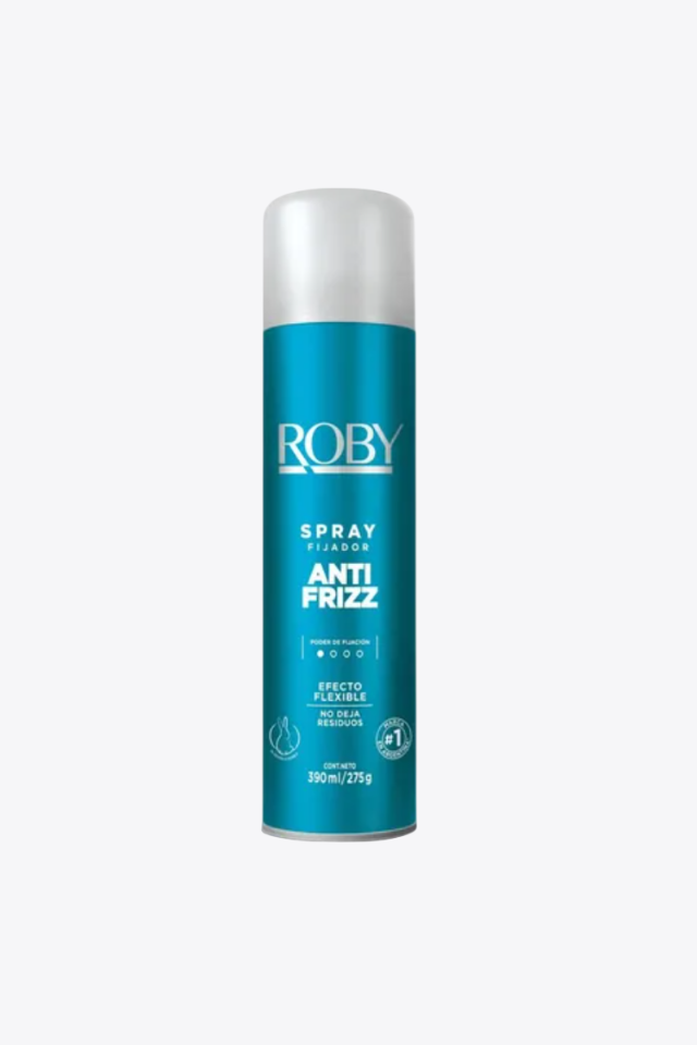 Spray Fijador Anti Frizz – Roby 390 ML